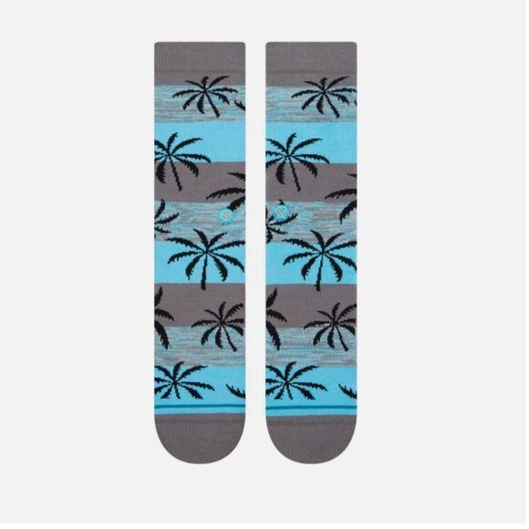 STANCE MEN’S DWAYNE WADE MELANGE PALM CREW HEIGHT CASUAL SIZE LARGE NWT SOCKS - Picture 4 of 6